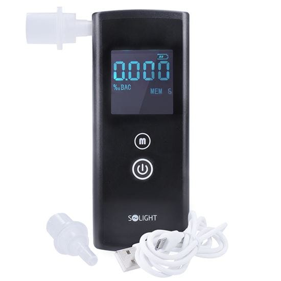 Alkohol tester, 0,0 - 3,0‰ bac, presnosť 0,1‰ 1 solight alkohol tester, 0,0 3,0‰ bac, přesnosť 0,1‰