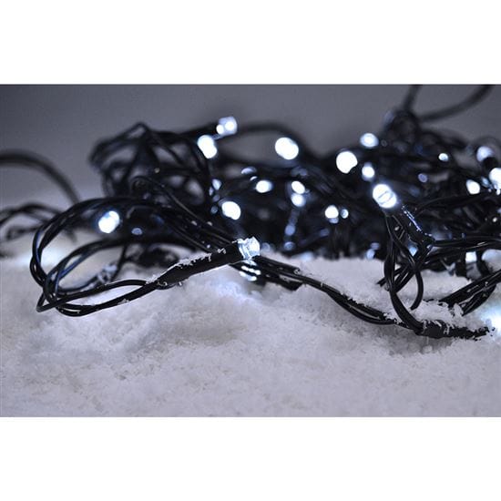 Led vonkajšia vianočná reťaz, 200 led, 10m, 8 funkcií, ip44, studená biela 1 solight led vonkajšia vianočná reťaz, 200 led, 10m, prívod 5m, 8 funkcií, ip44, studená biela