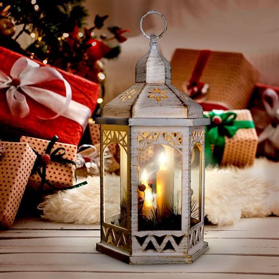 Led vianočný lampáš biely, 33cm, 3x led sviečka, 3x aaa 4 solight led vianočný lampáš biely, 33cm, 3x led sviečka, 3x aaa