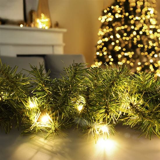 Led vianočná girlanda s ihličím, 7m, 112x led, časovač, 230v, ip44 4 solight led vianočná girlanda s ihličím, 7m, 112x led, časovač, 230v, ip44