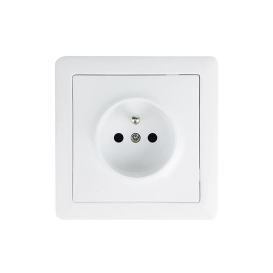 Zásuvka 220v slim, biela 1 solight zásuvka 220V/230V slim, biela