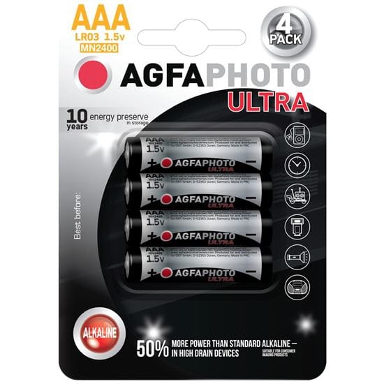 Agfaphoto ultra batéria lr03/aaa, blister 4ks 1 agfaphoto ultra batéria lr03/aaa, blister 4ks