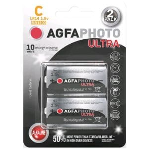 agfaphoto power ultra batéria lr14/c, blister 2ks
