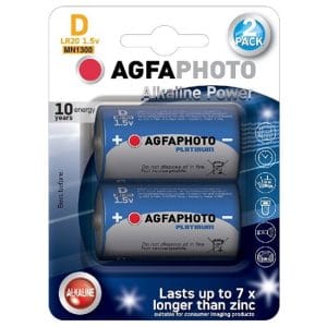 agfaphoto power alkalická batéria lr20/d, blister 2ks