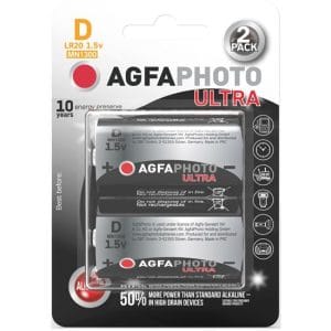 agfaphoto power ultra batéria lr20/d, blister 2ks