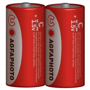 agfaphoto zinková batéria r14/c, shrink 2ks