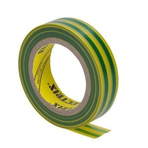 solight izolačná páska, 15mm x 0,13mm x 10m, žltozelená