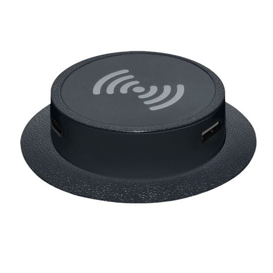 Bezdrôtová 15w + usb a+c 20w pd výsuvná nabíjačka, čierna 2 solight bezdrôtová 15w + usb a+c 20w pd výsuvná nabíjačka, čierna