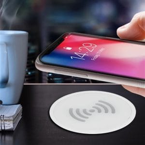 solight bezdrôtová 15w vstavaná nabíjačka, biela