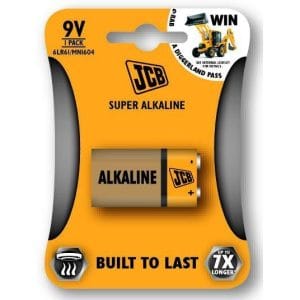 jcb super alkalická batéria 6lr61/9v, blister 1 ks