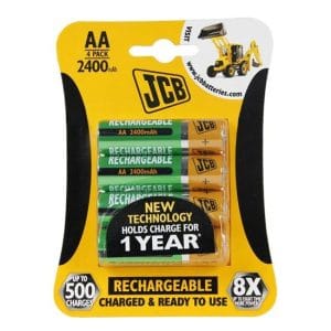jcb rtu nimh aa/r06, min.2400mah, prednabitá, blister 4 ks