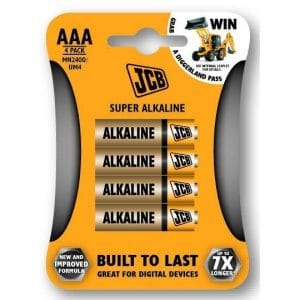 jcb super alkalická batéria lr03, blister 4 ks