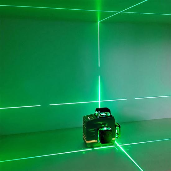 Laserová vodováha 12 línií, 360 °, zelený laser 2 solight laserová vodováha 12 línií, 360 °, zelený laser
