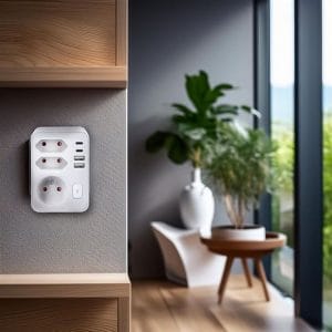 solight rozbočovač, 1x 16a + 2x 2,5a, 2xusb a+c 20w pd, biely, vypínač