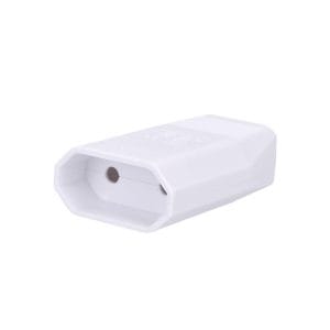 solight zásuvka plochá 2.5a, priama, ip20, biela