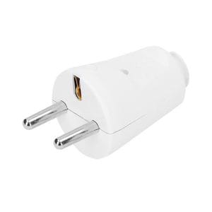 solight zástrčka priama, ip20, biela