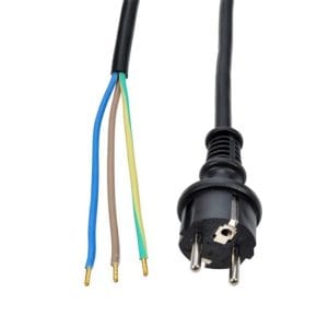 solight flexo šnúra, 2.5m, 3 x 2.5mm2, gumová h07rn f3, čierna, nahraný kabel 220V, predlžovák