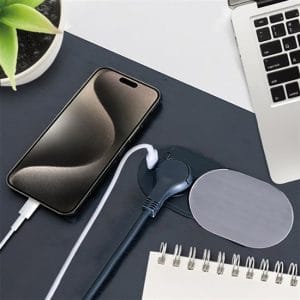 solight 1z + usb a+c 20w pd vstavaná zásuvka s posuvným viečkom, 2m, strieborná