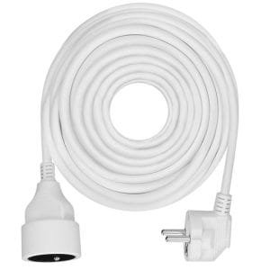 solight predlžovací prívod spojka, 1 zásuvka, 10m, 3 x 1,5mm2, biela