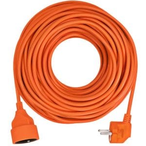 solight predlžovací prívod spojka, 1 zásuvka, 30 m, 3 x 1,5mm2, oranžová