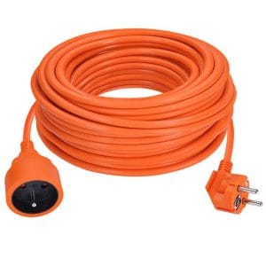 solight predlžovací prívod spojka, 1 zásuvka, 25m, 3 x 1,5mm2, oranžová