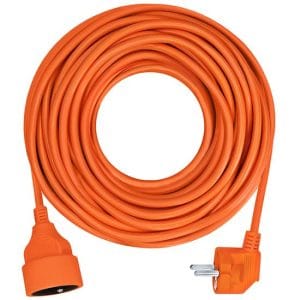 solight predlžovací prívod spojka, 1 zásuvka, 7m, 3 x 1mm2, oranžová