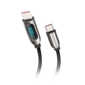 solight usb c kábel s displejom, usb c konektor usb c konektor, 100w, 1m