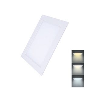 solight led mini panel cct, podhľadový, 12w, 900lm, 3000k, 4000k, 6000k, štvorcový