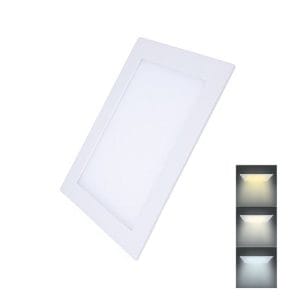 solight led mini panel cct, podhľadový, 18w, 1530lm, 3000k, 4000k, 6000k, štvorcový