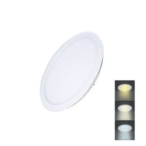 solight led mini panel cct, podhľadový, 6w, 450lm, 3000k, 4000k, 6000k, okrúhly