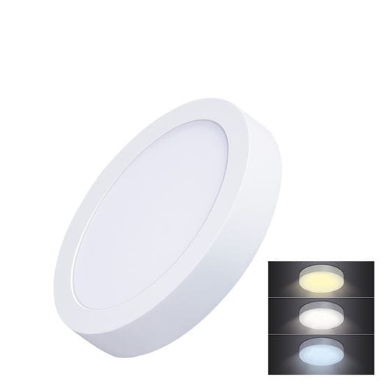 Led mini panel cct, prisadený, 12w, 900lm, okrúhly 1 solight led mini panel cct, prisazený, 12w, 900lm, 3000k, 4000k, 6000k, okrúhly