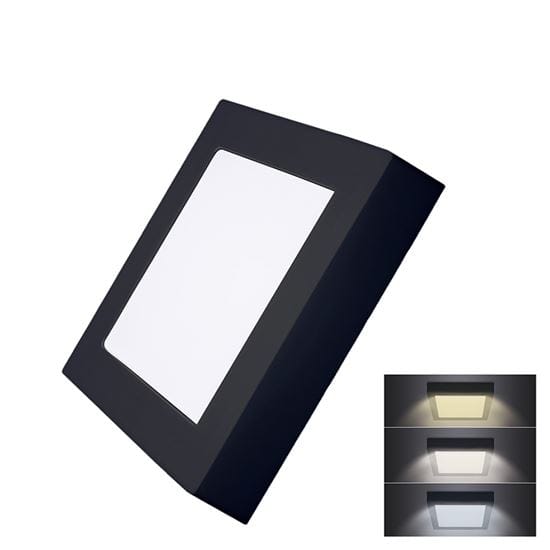 Led mini panel cct, prisazený, 12w, 900lm, 3000k, 4000k, 6000k, štvorcový, čierna farba 2 solight led mini panel cct, prisazený, 12w, 900lm, 3000k, 4000k, 6000k, štvorcový, čierna farba