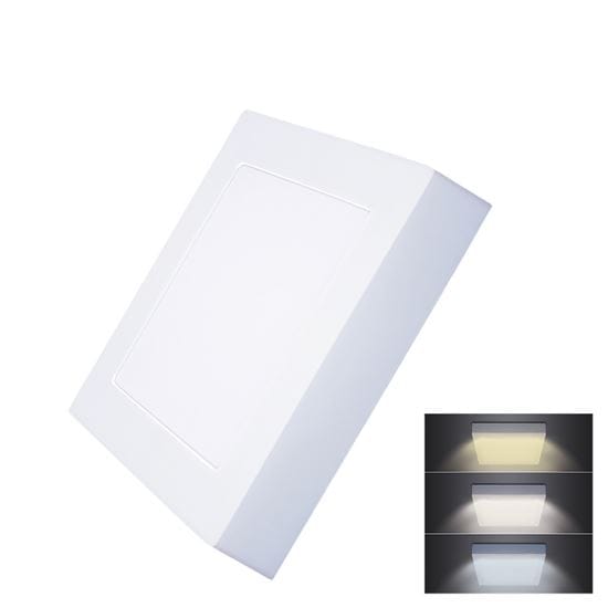 Led mini panel cct, prisazený, 12w, 900lm, štvorcový 1 solight led mini panel cct, prisazený, 12w, 900lm, 3000k, 4000k, 6000k, štvorcový