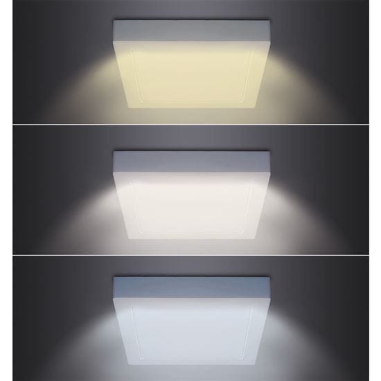 Led mini panel cct, prisazený, 12w, 900lm, štvorcový 3 solight led mini panel cct, prisazený, 12w, 900lm, 3000k, 4000k, 6000k, štvorcový