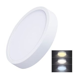 solight led mini panel cct, prisazený, 24w, 1800lm, 3000k, 4000k, 6000k, okrúhly
