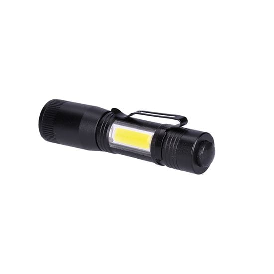Led kovové svietidlo 3w + cob: kompaktný pomocník s funkciou zoom 2 solight led kovové svietidlo, 150+60lm, 3w + cob, aa, čierna