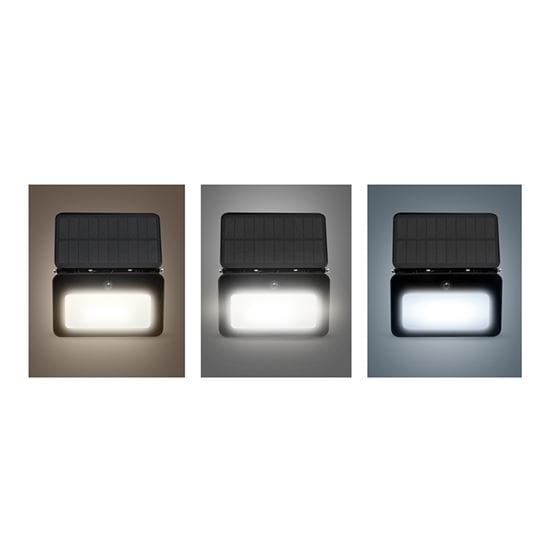 Led solárny reflektor so senzorom, 6w, 660lm, 3cct, li-ion, čierna 5 solight led solárny reflektor so senzorom, 6w, 660lm, 3cct, li ion, čierna