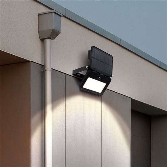 Led solárny reflektor so senzorom, 6w, 660lm, 3cct, li-ion, čierna 1 solight led solárny reflektor so senzorom, 6w, 660lm, 3cct, li ion, čierna