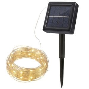 solight led solárna reťaz, 200led, 22m, teplá biela