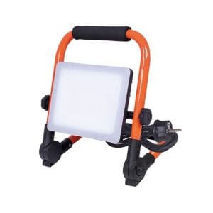 solight led reflektor so sklopným stojanom, 30w, 2700lm, 4000k, kábel so zástrčkou, ip65