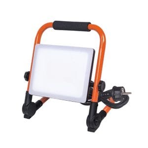 solight led reflektor so sklopným stojanom, 50w, 4500lm, 4000k, kábel so zástrčkou, ip65