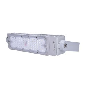 solight led vonkajší reflektor pro + 2, 50w, 7500lm, 4000k, ip65 sivá