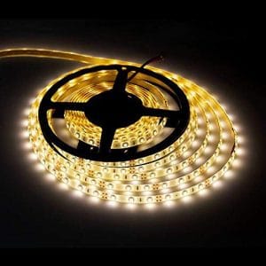 solight led svetelný pás s testrom, 5m, sada s 12v adaptérom, 4,8w/m, ip65, teplá biela