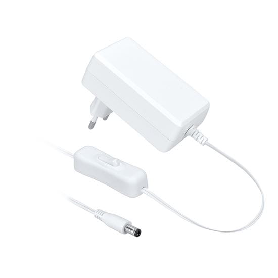 Led pásik, sada s adaptérom, vypínač, 5m, studená biela 5 solight led cob pásik, sada s adaptérom, vypínač, 5m, 8w/m, 800lm/m, studená biela