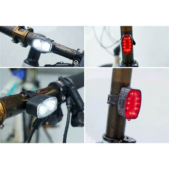 Set nabíjacích cyklo svietidiel, 160lm predné, zadné červená, li-ion, usb 2 solight set nabíjacích cyklo svietidiel, 160lm predné, zadné červená, li ion, usb