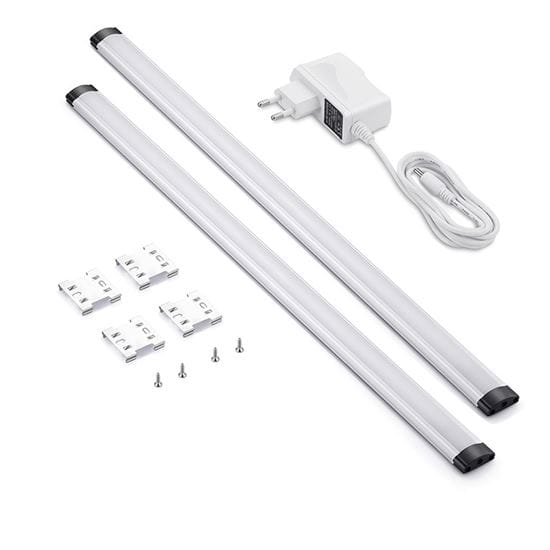Led dotykové podlinkové svietidlo, 2x 5w, 4100k, 2x 50cm 3 solight led dotykové podlinkové a nábytkové svietidlo stmívateľné, 2x 5w, 4100k, 2x 50cm