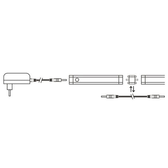 Led dotykové podlinkové svietidlo, 2x 5w, 4100k, 2x 50cm 5 solight led dotykové podlinkové a nábytkové svietidlo stmívateľné, 2x 5w, 4100k, 2x 50cm