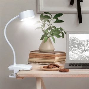 solight led stolná nabíjacia lampička, 2w, 210lm, 3cct, biela, clip, LED stolná nabíjacia lampička na clip, 2W, 210lm, biela, p4you shop