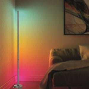 solight led smart stojaca lampa rainbow, wifi, rgb, cct, 140 cm