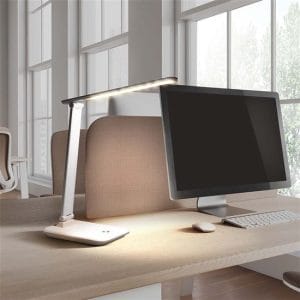 solight led stolná lampička 10w, 490lm, zmena cct, stmievanie, biela